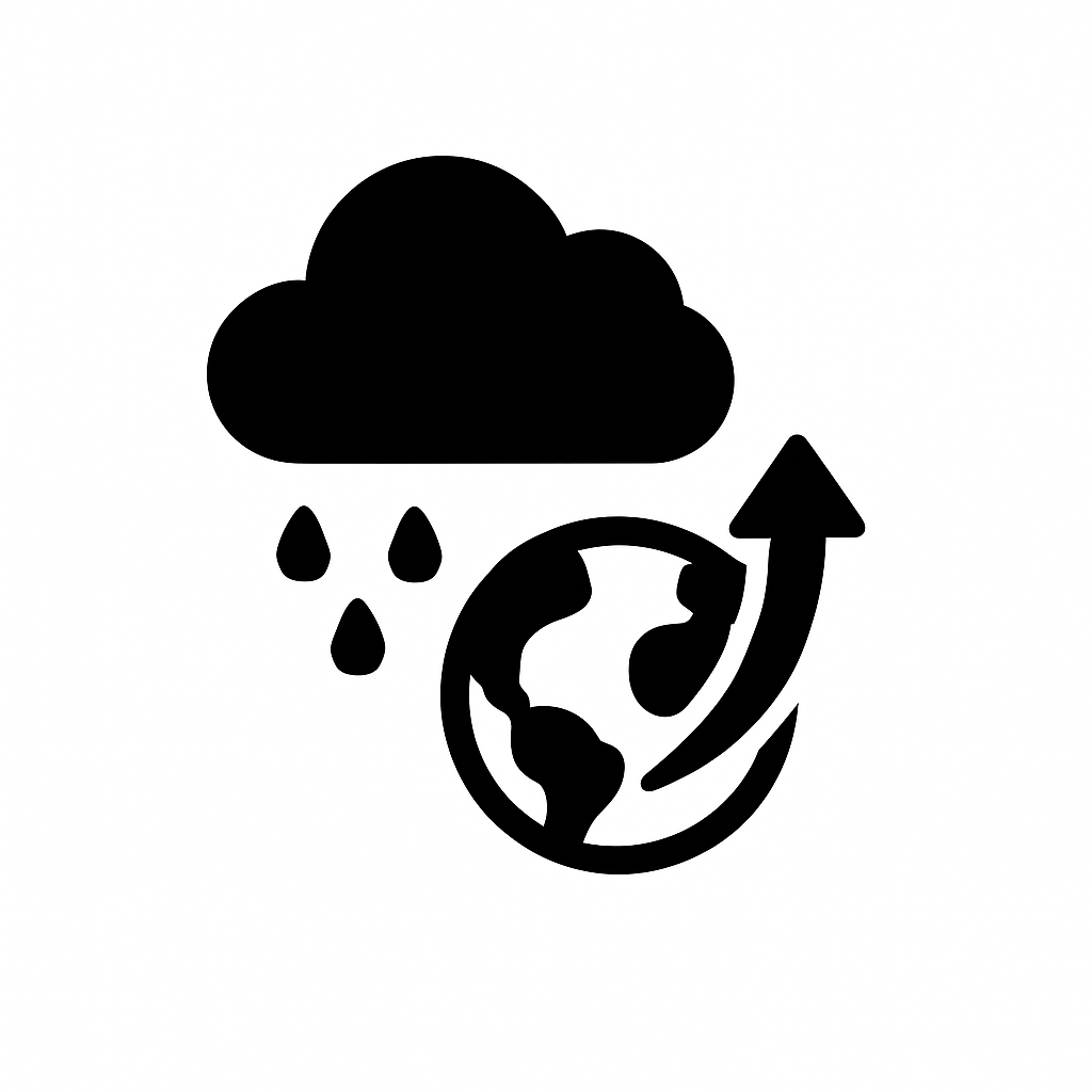 Climate change adaptation icon.